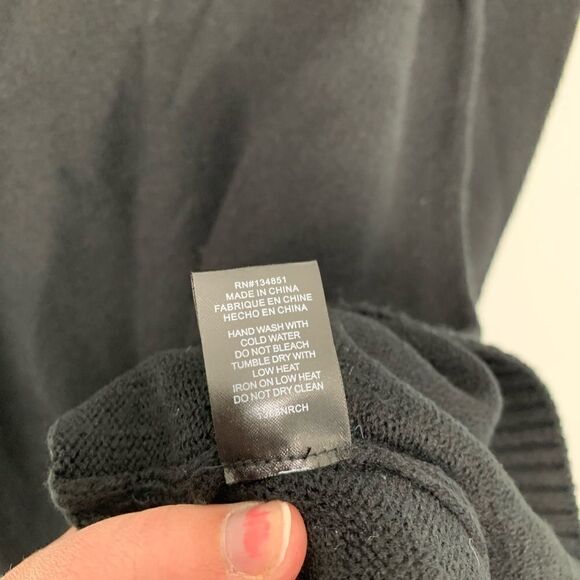 Wayf Black Puff Sleeve Sweater Dress XS - Picture 6 of 7